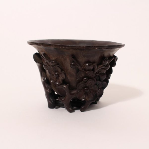 A large 'Zitan' libation cup